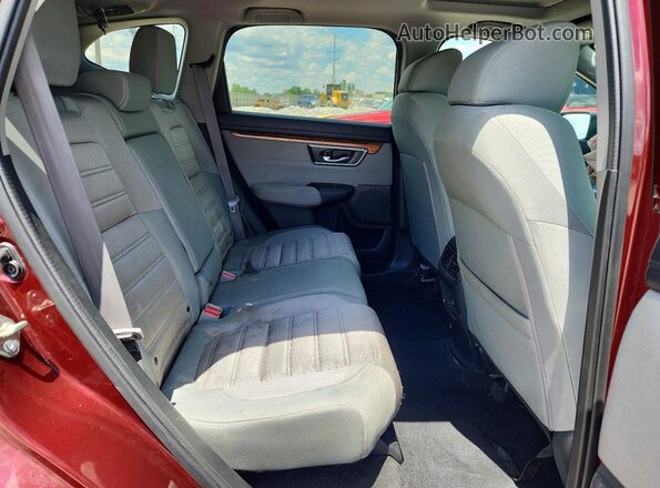 7FARW2H56KE050332 2019 HONDA CR-V Maroon უკანა სალონის ხედი