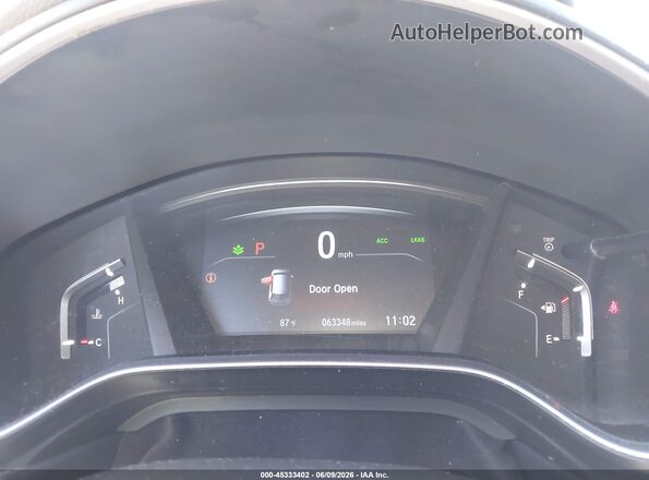 7FARW2H56KE050752 2019 HONDA CR-V Gray Widok tylnych siedzeń