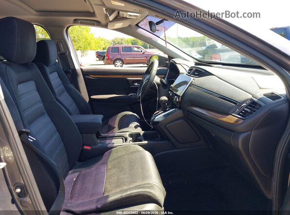 7FARW2H56KE050752 2019 HONDA CR-V Gray Widok wnętrza z przodu