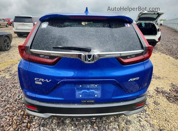 7FARW2H56ME013798 2021 HONDA CR-V Blue Հետևի տեսք