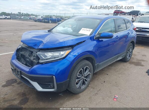 7FARW2H56NE018145 2022 HONDA CR-V Blue Vista tres cuartos delantera izquierda