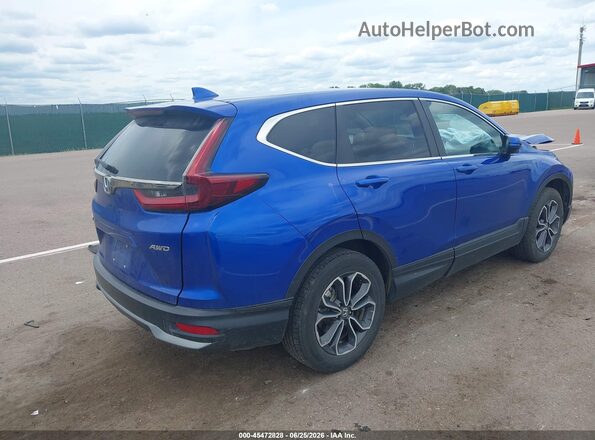 7FARW2H56NE018145 2022 HONDA CR-V Blue Trasero derecho