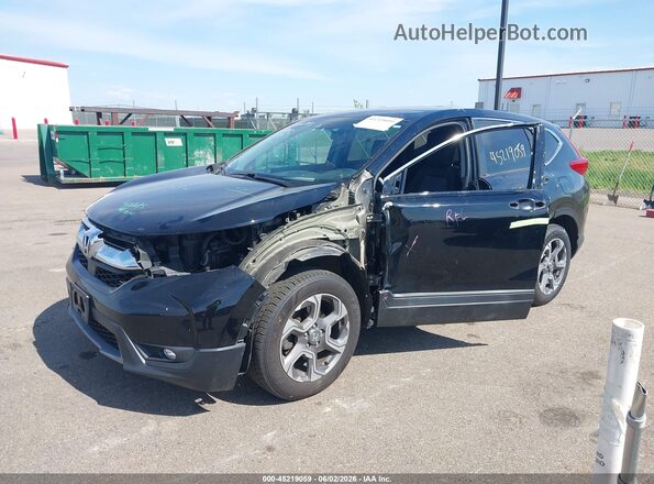 7FARW2H57KE021907 2019 HONDA CR-V Черный Передняя левая четверть