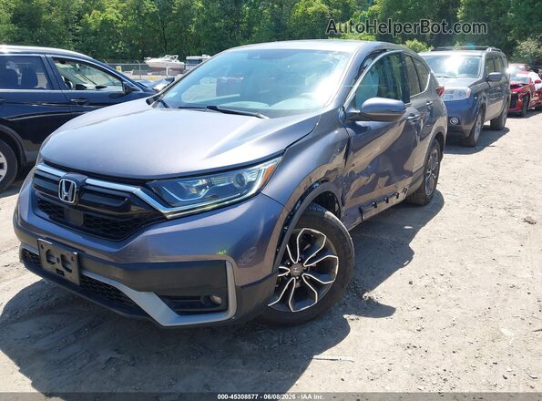 7FARW2H58ME004049 2021 HONDA CR-V Gray Vista tres cuartos delantera izquierda