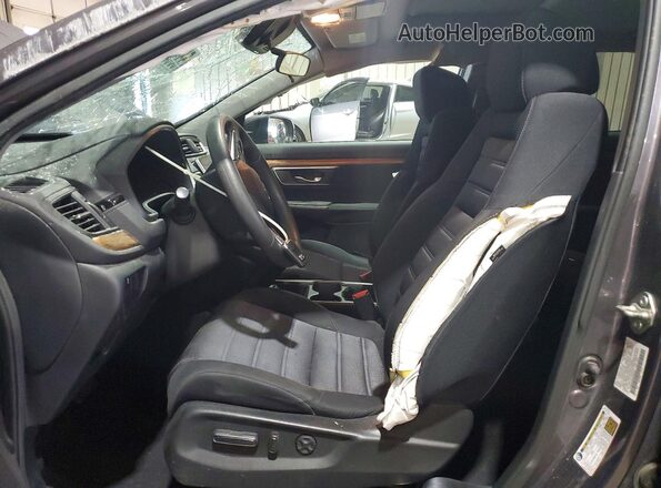 7FARW2H59KE054830 2019 HONDA CR-V Gray წინა სალონის ხედი