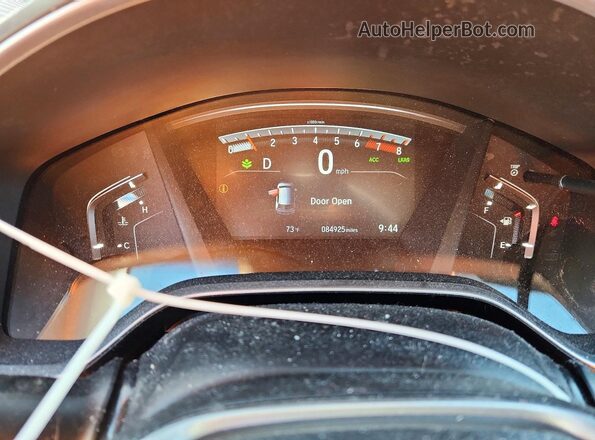 7FARW2H5XKE006818 2019 HONDA CR-V Black Вид щитка приладів