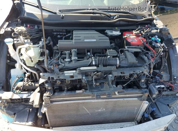 7FARW2H80JE029503 2018 HONDA CR-V Black Vista del compartimento del motor