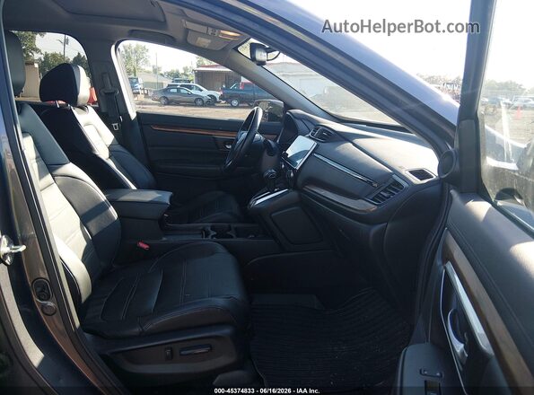 7FARW2H81JE053566 2018 HONDA CR-V Gray Widok wnętrza z przodu