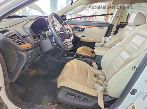 7FARW2H81LE015015 2020 HONDA CR-V White Vista interior delantera