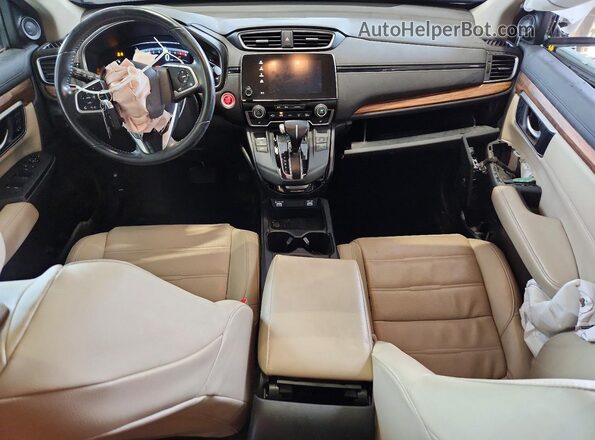7FARW2H81LE015015 2020 HONDA CR-V White Vista del salpicadero