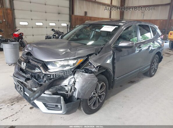 7FARW2H81ME007160 2021 HONDA CR-V Gray წინა მარცხენა ხედი სამი მეოთხედიდან