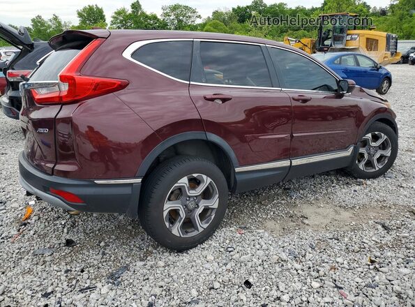 7FARW2H82JE010208 2018 HONDA CR-V Темно-бордовый Задняя правая четверть