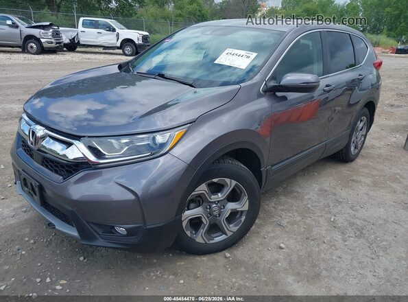 7FARW2H82JE069422 2018 HONDA CR-V Gray Առջևի ձախ երեք քառորդ տեսարան