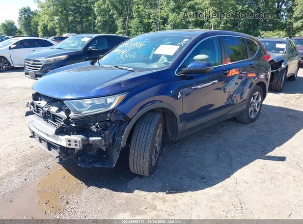 7FARW2H82JE071851 2018 HONDA CR-V Blue Առջևի ձախ երեք քառորդ տեսարան