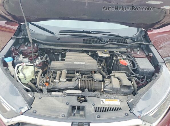 7FARW2H82JE085054 2018 HONDA CR-V Burgundy Widok komory silnika