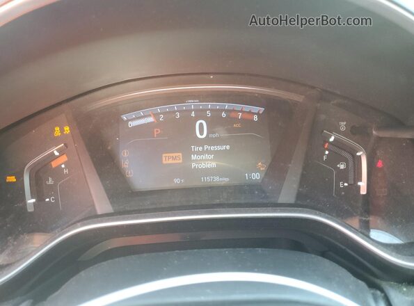 7FARW2H83JE048238 2018 HONDA CR-V Green Instrument cluster view
