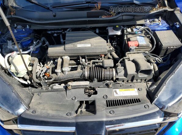 7FARW2H83ME010268 2021 HONDA CR-V Blue Engine compartment view