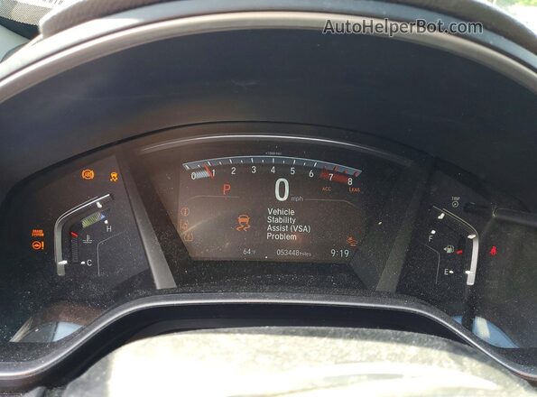 7FARW2H83ME010268 2021 HONDA CR-V Blue Instrument cluster view