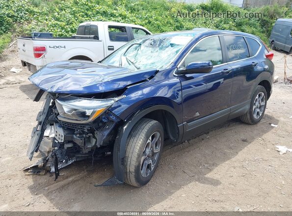 7FARW2H85JE015547 2018 HONDA CR-V Blue Vista tres cuartos delantera izquierda