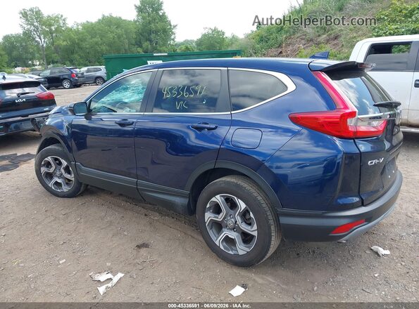 7FARW2H85JE015547 2018 HONDA CR-V Blue Trasero izquierdo