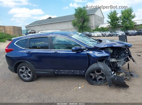 7FARW2H85JE015547 2018 HONDA CR-V Blue Vista interior trasera