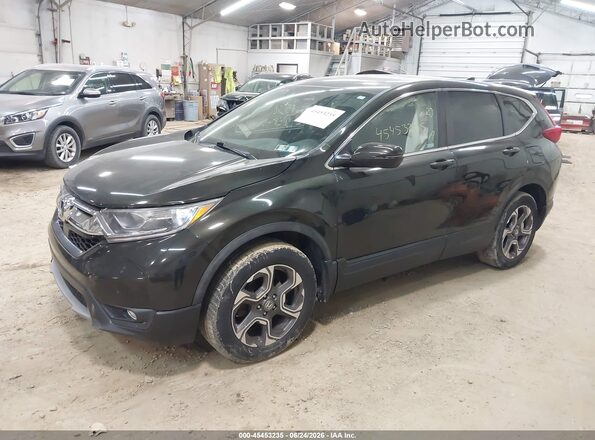7FARW2H85JE018514 2018 HONDA CR-V Black Առջևի ձախ երեք քառորդ տեսարան