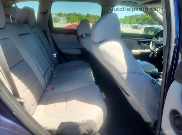 7FARW2H88JE012416 2018 HONDA CR-V Blue Vista de los asientos traseros