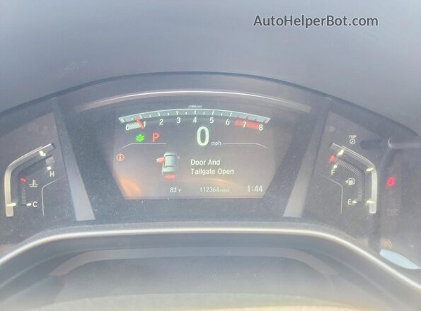 7FARW2H88JE012416 2018 HONDA CR-V Blue Vista del cuadro de instrumentos