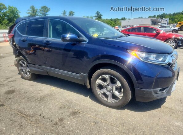 7FARW2H88JE012416 2018 HONDA CR-V Blue Delantero derecho