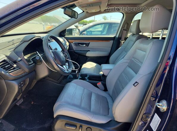 7FARW2H88KE051282 2019 HONDA CR-V Blue Vista interior delantera