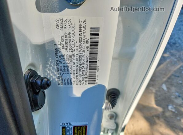 7FARW2H88NE044675 2022 HONDA CR-V White Vista de la etiqueta del VIN