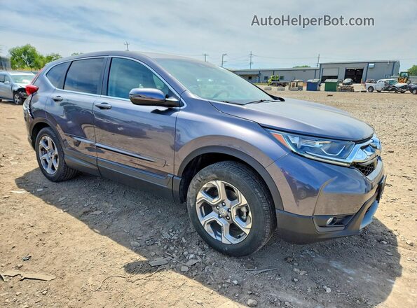7FARW2H89JE004101 2018 HONDA CR-V Серый Передняя правая четверть