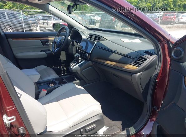 7FARW2H8XJE026334 2018 HONDA CR-V Red Front interior view