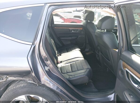 7FARW2H8XJE047233 2018 HONDA CR-V Gray Вид наклейки з VIN-кодом