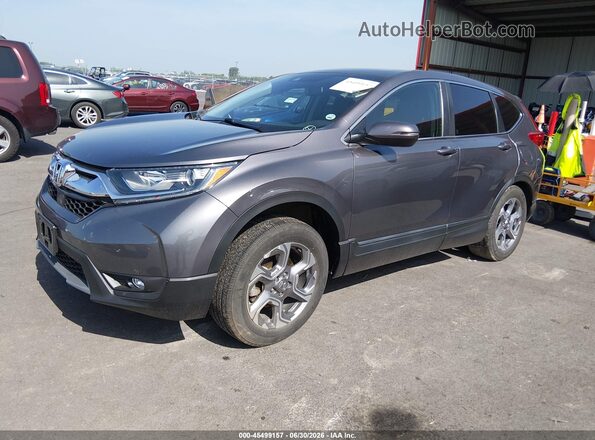 7FARW2H8XJE047233 2018 HONDA CR-V Gray Передня ліва чверть