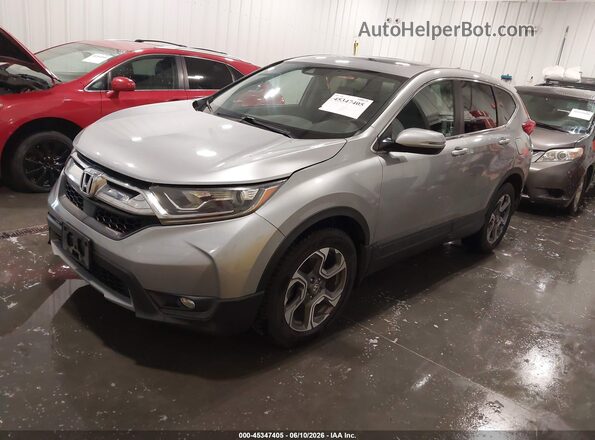 7FARW2H8XJE102585 2018 HONDA CR-V Gray Передня ліва чверть
