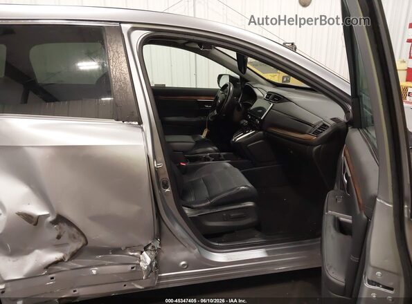 7FARW2H8XJE102585 2018 HONDA CR-V Gray Вид салону спереду