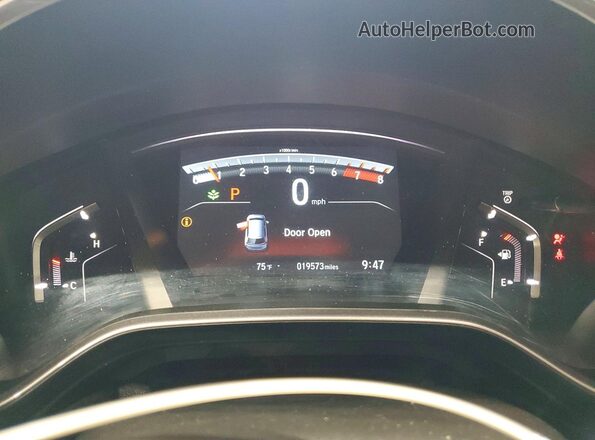 7FARW2H91NE024244 2022 HONDA CR-V Gray ხელსაწყოთა პანელის ხედი