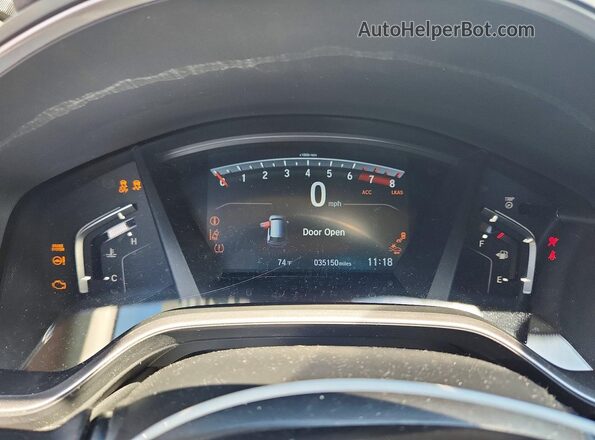 7FARW2H92NE001328 2022 HONDA CR-V White Widok zestawu wskaźników