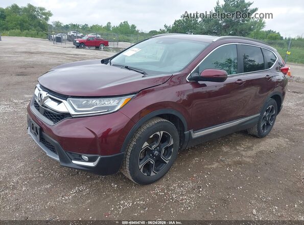 7FARW2H93JE080678 2018 HONDA CR-V Burgundy Vista tres cuartos delantera izquierda