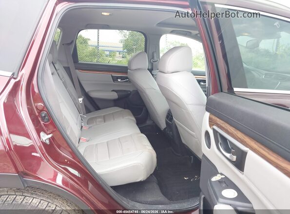 7FARW2H93JE080678 2018 HONDA CR-V Burgundy Vista de la etiqueta del VIN