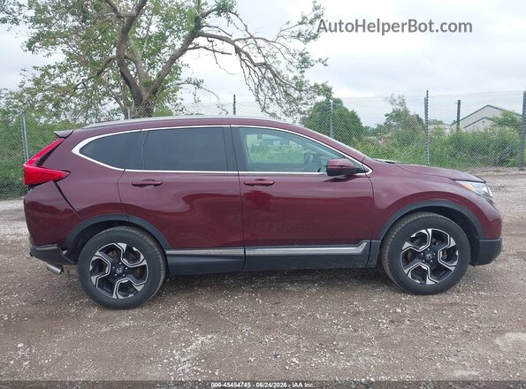 7FARW2H93JE080678 2018 HONDA CR-V Burgundy Vista interior trasera