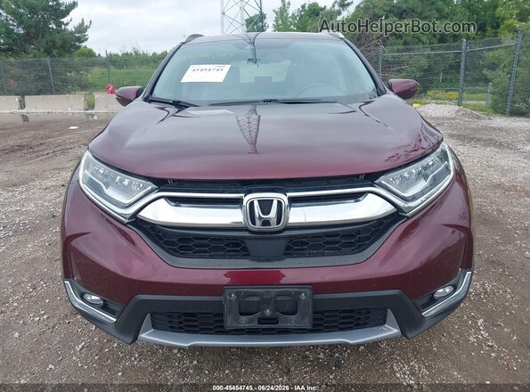 7FARW2H93JE080678 2018 HONDA CR-V Burgundy Vista del cuadro de instrumentos