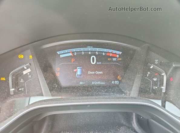 7FARW2H94NE002321 2022 HONDA CR-V Blue Instrument cluster view