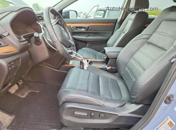 7FARW2H94NE002321 2022 HONDA CR-V Blue Front interior view