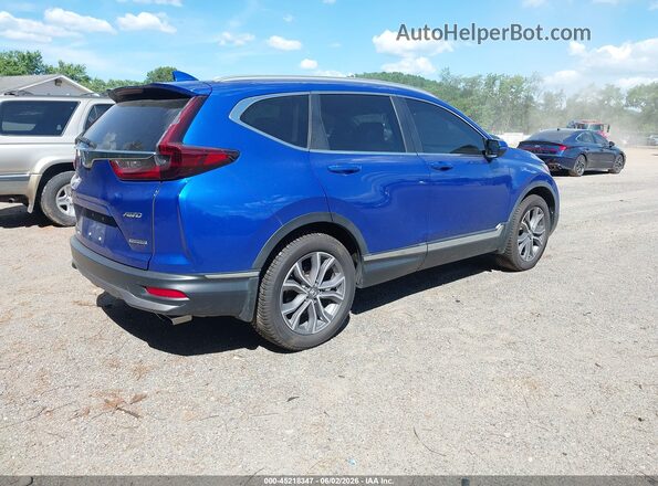 7FARW2H95NE007382 2022 HONDA CR-V Blue Rear right
