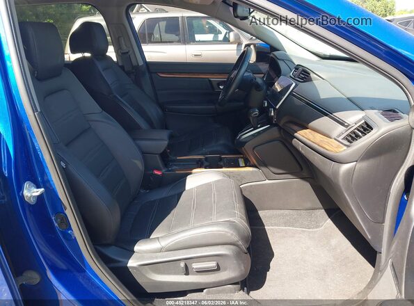 7FARW2H95NE007382 2022 HONDA CR-V Blue Front interior view