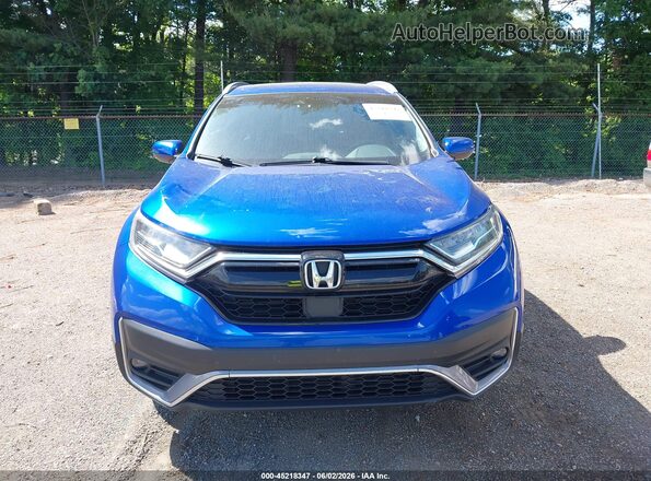 7FARW2H95NE007382 2022 HONDA CR-V Blue Instrument cluster view