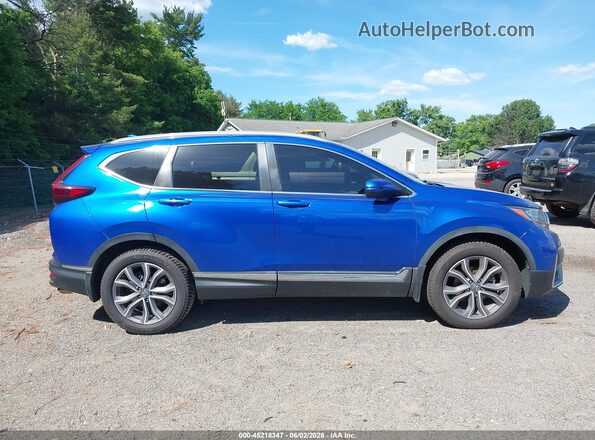 7FARW2H95NE007382 2022 HONDA CR-V Blue Rear interior view