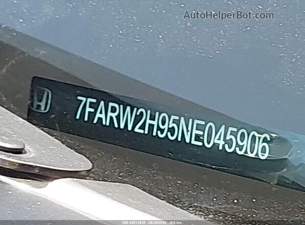 7FARW2H95NE045906 2022 HONDA CR-V Red Вид підкапотного простору